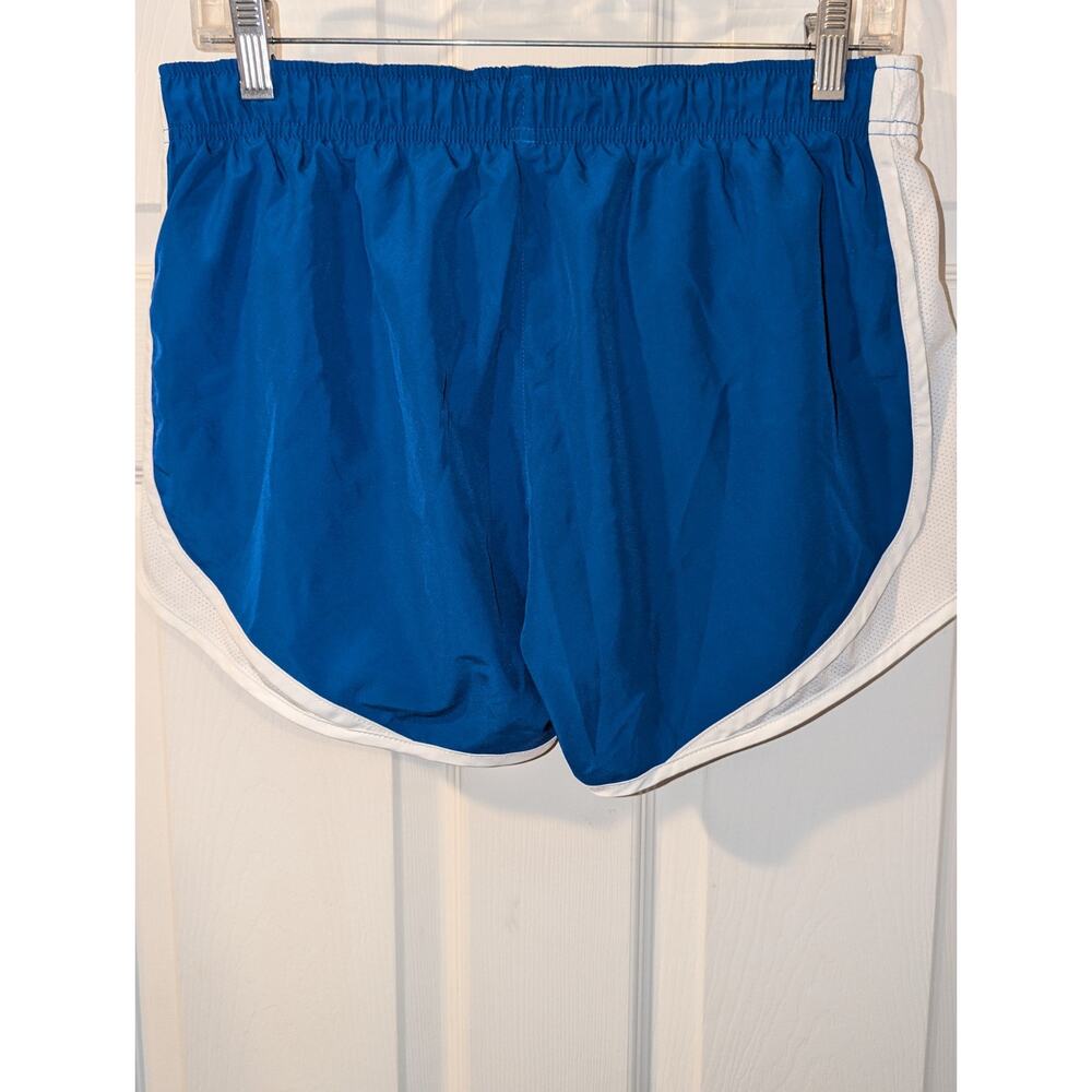 Nike Shorts Womens Medium Blue White Dri-Fit Running Athletic Fitness Ladies - Picture 4 of 7